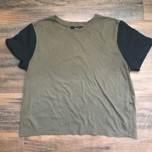 ‼️ F21 Color Blocked Crop Top